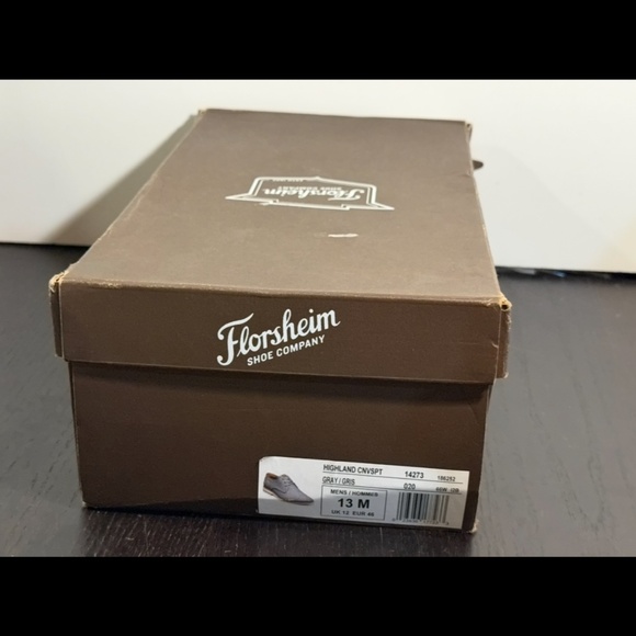 Florsheim Highland Canvas Plain Toe Oxford Grey Canvas/White Sole Mens 13M main image 10